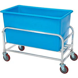 Aluminum Bulk Mover 8 Bushel with Blue Tub 38-1/2"L x 22"W x 32"H