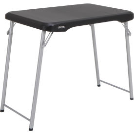 Stacking Personal Folding Table, 20" x 36", Black