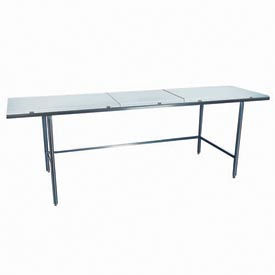 84 x 36" Stainless Steel Table, Poly Top