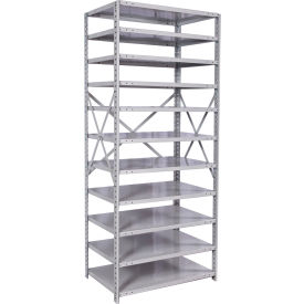 11 Shelf, Antimicrobial Open Steel Shelving Unit, Starter, 36"W x 12"D x 87"H