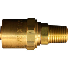 1/4" MNPT 3/4" OD Reusable Hose End Fitting