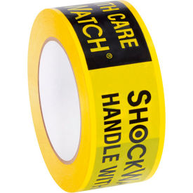 ShockWatch Alert Tape, 2 Mil, 2"W x 200 Yds., Yellow/Black, 1 Roll