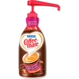 Liquid Creamer Pump Bottle, Salted Caramel Chocolate, 1.5 Liter