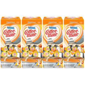 Liquid Coffee Creamer, Hazelnut, 0.38 oz Mini Cups, 200/Carton