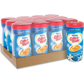 Non-Dairy Powdered Creamer, French Vanilla, 15 oz Canister, 12/Carton