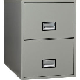Vertical 31" 2-Drawer Legal Fire and Water Resistant File Cabinet, Lt Gray - LGL2W31LG