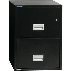 Vertical 31" 2-Drawer Legal Fire and Water Resistant File Cabinet, Black - LGL2W31B