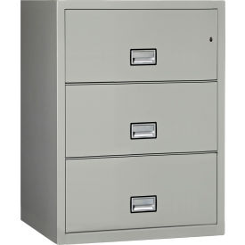 3 Drawer Lateral File Cabinet, Letter & Legal Size, 31"W x 23-5/8"D x 41-3/4"H, Gray