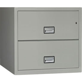 2 Drawer Lateral File Cabinet, Letter & Legal Size, 31"W x 23-5/8"D x 28-3/4"H, Gray