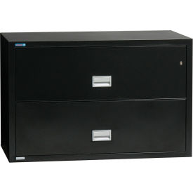 2 Drawer Lateral File Cabinet, Letter & Legal Size, 44"W x 23-5/8"D x 28-3/4"H, Black