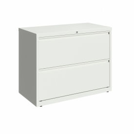 36"W 2 Drawer Lateral File Cabinet, White