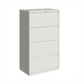 30"W 4 Drawer Lateral File Cabinet, White