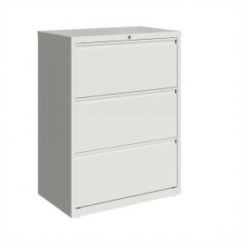 30"W 3 Drawer Lateral File Cabinet, White