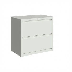 30"W 2 Drawer Lateral File Cabinet, White