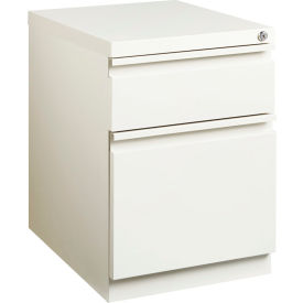 20" Deep Mobile Pedestal Box/File - White