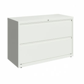 42"W 2 Drawer Lateral File Cabinet, White