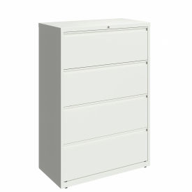 36"W 4 Drawer Lateral File Cabinet, White
