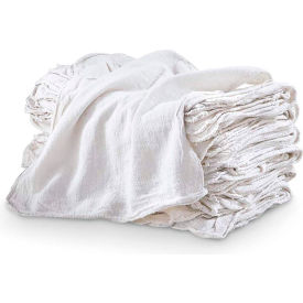 Pro-Clean Basics Sanitized Anti-Bacterial Woven Wiping Cloth Rags, White, 1 lb.