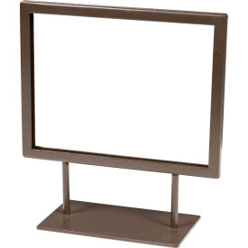 Linea 5.5 in L x 7 in. H Statuary Bronze Counter-Top Sign Holder
