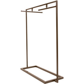Econoco, 54" x 66" Statuary Bronze Garment Rack, 2 Swivel Hangbars
