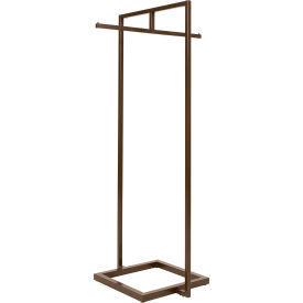 30 in. W x 66 in. H Statuary Bronze Garment Rack with One Crossbar