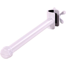 16 in. L Gloss White Add-On Arm for Garment Racks