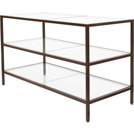 3-Shelf Merchandising Table, Statuary Bronze