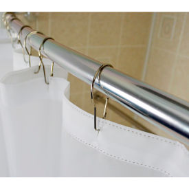 Shower Curtain Pin Hooks - Chrome - 12 per Pack
