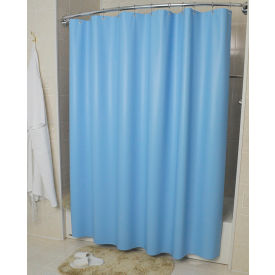 72" x 72" Vinyl Shower Curtain - Blue Pebble Embossed - 10 Gauge - 12 per Pack