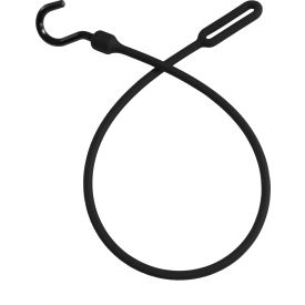 30" Loop Bungee Cord with Nylon End - Black