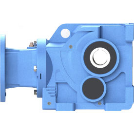 Cast-Iron Helical Bevel Speed Reducer; 143/5TC Input Flange, 15/1, Foot Mount