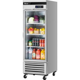 Glass Door Refrigerator 23 Cu. Ft. Steel