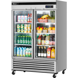 Glass Door Refrigerator 49 Cu. Ft. Steel