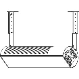 SunStar Wall/Ceiling Telescopic Mounting Bracket Kit for GLASS Infrared Heaters 15"- 30" Space