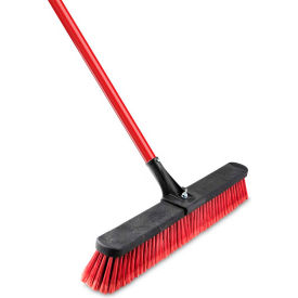 24" Multi-Surface Push Broom with Clamp Handle - 1189