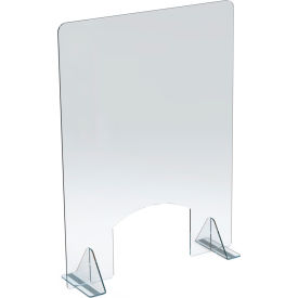 Countertop Sneeze Guard, Acrylic 23-1/2"W x 31-1/2"H