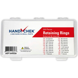 Retaining Ring External & Internal Assortment 220 Piece