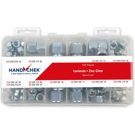 Lock Nut Fine Thread Zinc Assortment 104 Piece