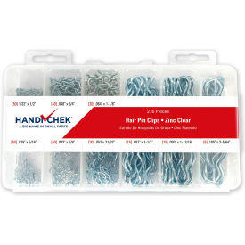Hair Pin Assortment Carbon Steel Zinc Clear 276 Piece