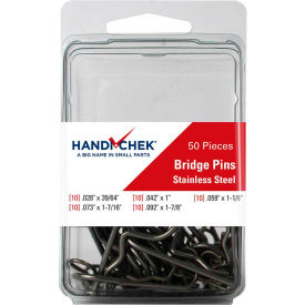 Bridge Pin Assortment Stainless Steel Plain 50 Piece