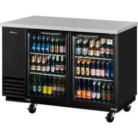 Glass Door Back Bar Unit - 58-4/5" Wide, 2 Doors