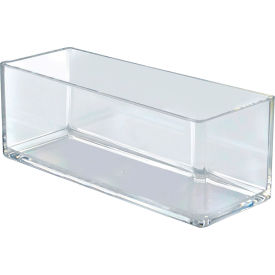 556344, 4" X 10" X 4" Deluxe Clear Cube Bin - Pkg Qty 4