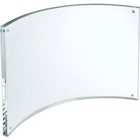 Premium Clear Curved Sign Holder - 11" X 8.5" - Pkg Qty 2
