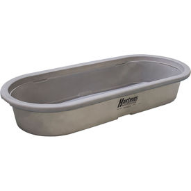 Poly Stock Tank Round-End 89 Gallon 76-1/2"L x 34"W x 12-1/2"H No Drain Plug - Gray