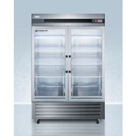 Accucold Pharma-Lab Performance Upright Pharmacy Refrigerator, 49 Cu.Ft., Glass Doors