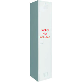 End Panel for Flat Top Locker 18x72 - Gray