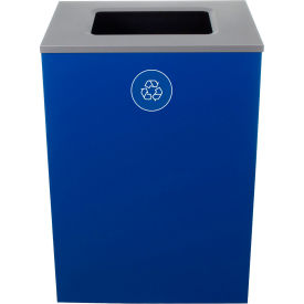 Spectrum Cube XL Recycling Can, 32 Gallon, Blue