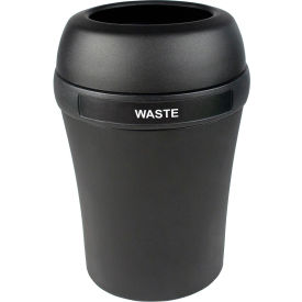 Infinite Elite Trash Can, 37.5 Gallon, Black