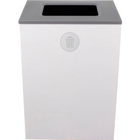 Spectrum Cube XL Trash Can, 32 Gallon, White