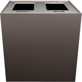 Double XL Recycling & Trash Can, Cans & Bottles/Waste, 56 Gallon, Slate